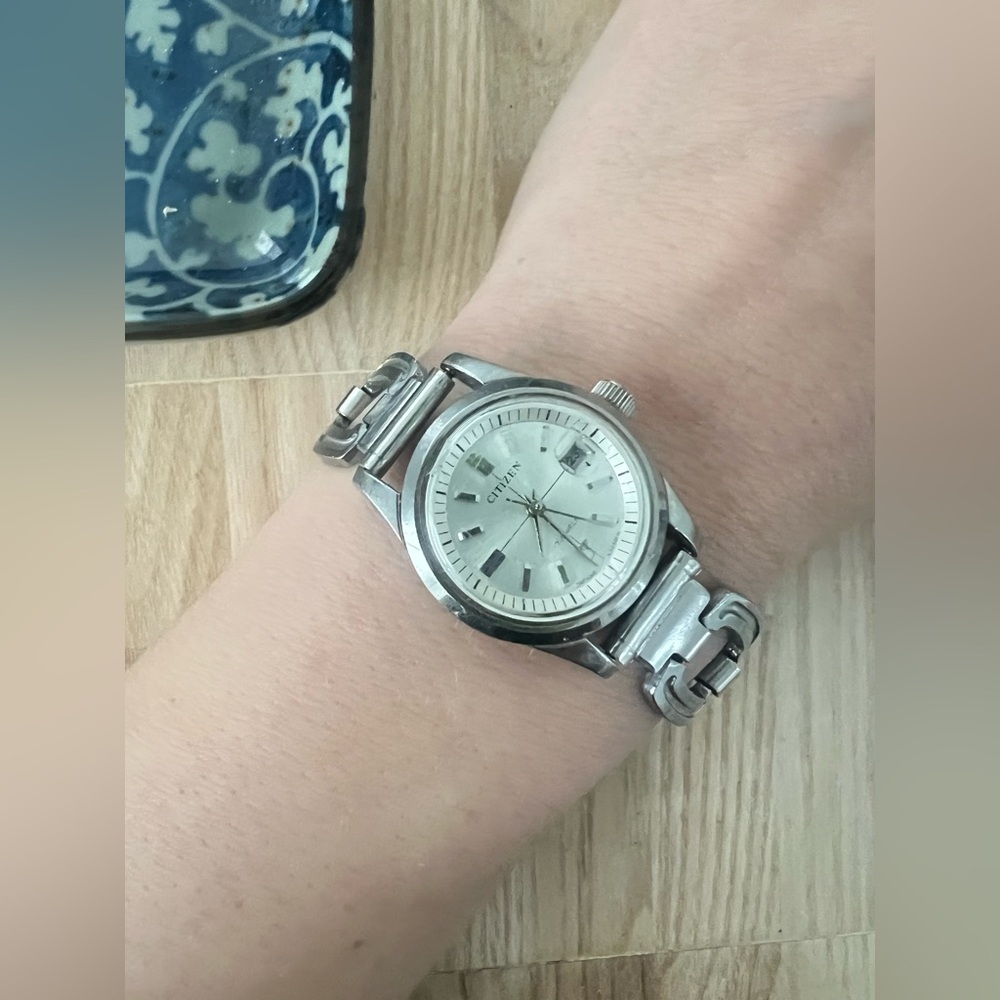 Citizen Women's Silver Stainless Steel Bracelet Watch - Silver Dial - Picture 4 of 12